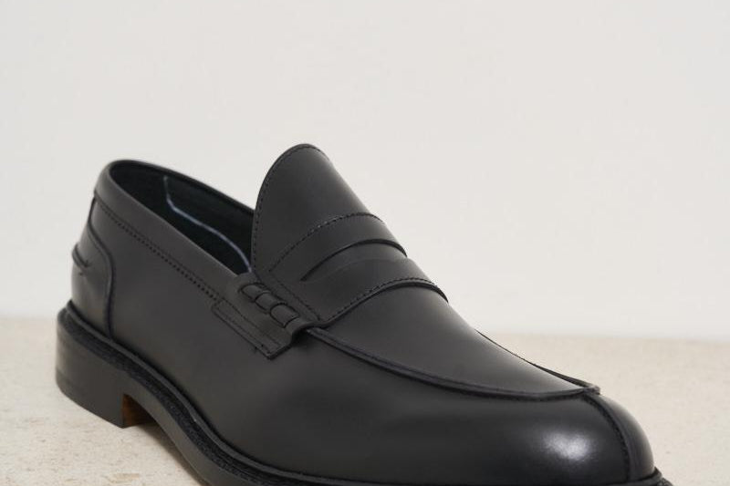 Mocassino uomo Adam in pelle nero ADAM BLACK TRICKER'S 