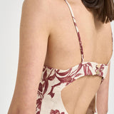 Top donna stampa floreale panna S6SS51 FLW65 SEMICOUTURE 