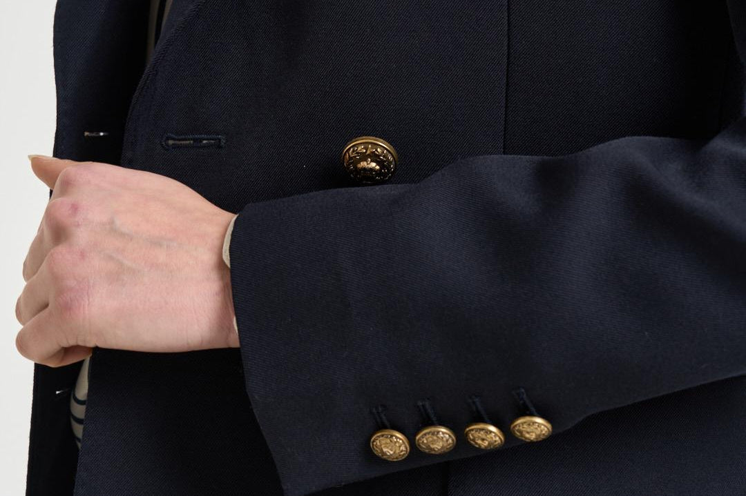 Blazer donna doppiopetto blu notte GWP00829 P00061950486 GOLDEN GOOSE 