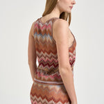 Top donna in maglia multicolor DS26SK0J BR014TSM9Y1 MISSONI 