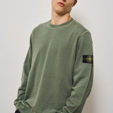 Felpa uomo girocollo verde 6100020 S0060V0159 STONE ISLAND 