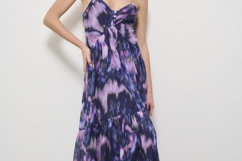 Abito donna lungo Sabba floreale RO0380FC B1J07EPEL MARANT ETOILE 