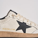 Sneakers uomo ball-star bianca e nero GMF00117 F00377110283 GOLDEN GOOSE 