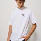 T-shirt uomo girocollo bianca TS203 CO0002OPW DROLE DE MONSIEUR 