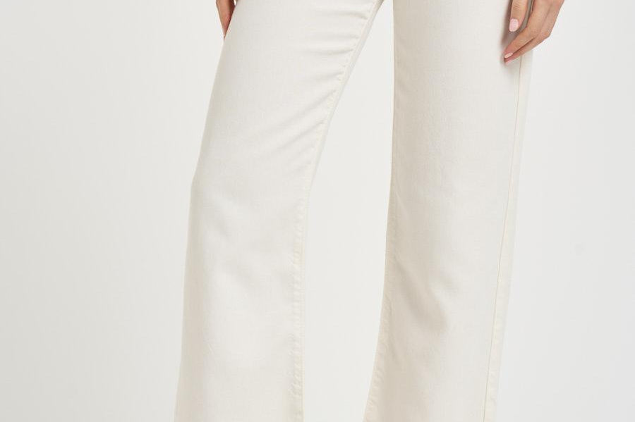 Jeans donna gamba dritta crema JILL 8800WHITE ICON DENIM 