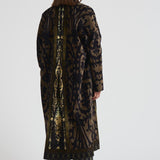 Cappotto lungo Revdox in fantasia nero 12438 516458 PIERRE-LOUIS MASCIA 