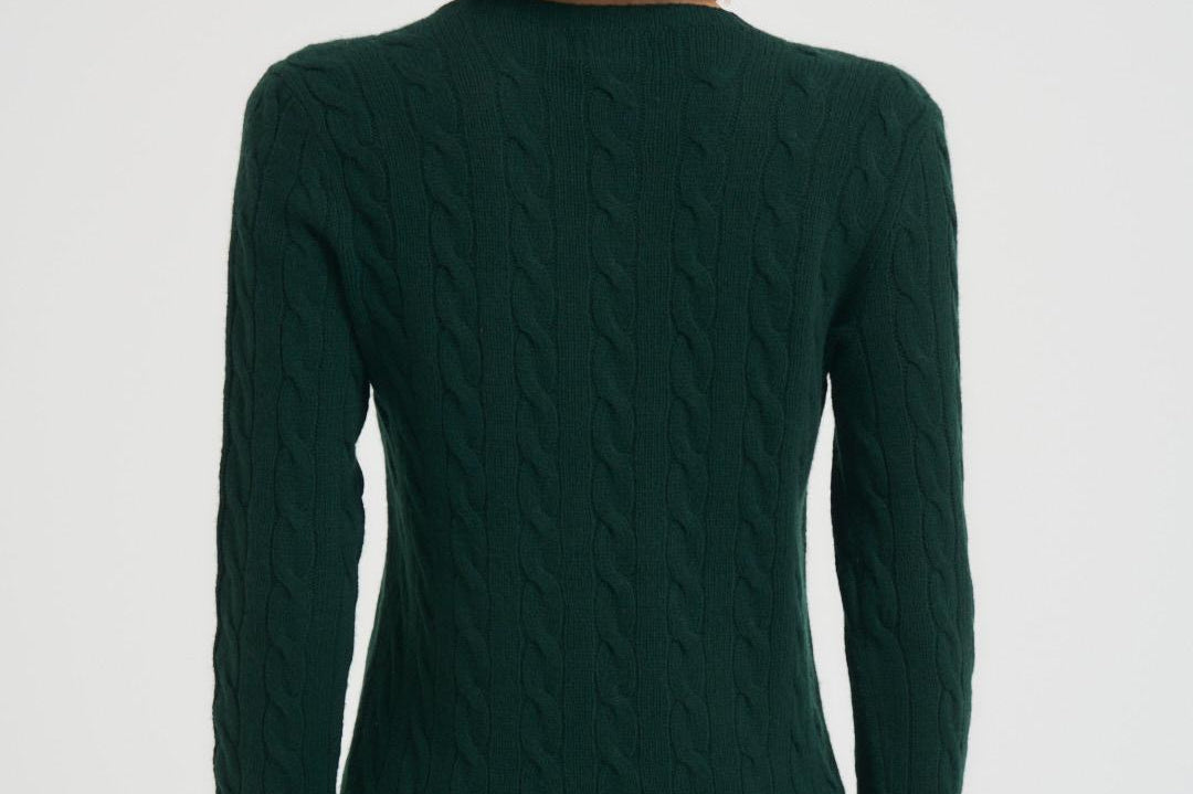 Maglia donna a girocollo verde 211971865 009 RALPH LAUREN 