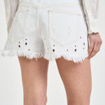 Shorts donna Aecia in denim bianco SH0300FA D2H01WHITE ISABEL MARANT 
