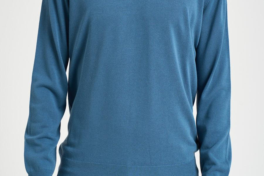 Maglia uomo girocollo azzurro M010221 252 ACCADEMIE TESSILI 