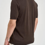T-shirt uomo girocollo in maglia marrone 300421 170 KANGRA 