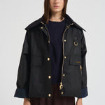 Giacca donna Catton Wax in cotone cerato verde LWX1333 BK71 BARBOUR 
