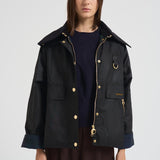 Giacca donna Catton Wax in cotone cerato verde LWX1333 BK71 BARBOUR 