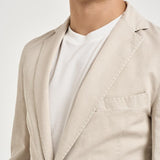 Giacca uomo in misto cotone e lino beige SERENIOLD R7002BEIGE ACCADEMIE TESSILI 