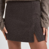 Minigonna donna Leak grigio marrone D630611 LEAK886MORO P.a.r.o.s.h. 