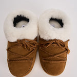 Stivale donna in pelle scamosciata marrone 1470090 ML06COGNACNATURAL MOON BOOT 