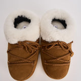 Stivale donna in pelle scamosciata marrone 1470090 ML06COGNACNATURAL MOON BOOT 