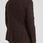 Giacca uomo monopetto in lana marrone 2884 555093 L.B.M. 