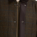 Giubbotto uomo Bedale in lana check marrone MWO0288 OL91 BARBOUR 