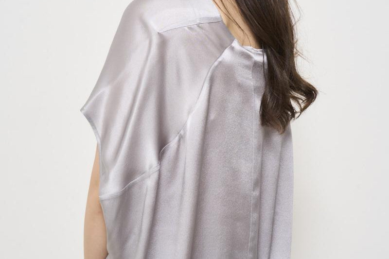Blusa donna Maddalena grigia Y5SM10 X28 SEMICOUTURE 