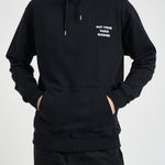 Felpa uomo con cappuccio nera HO162 CO127BL DROLE DE MONSIEUR 