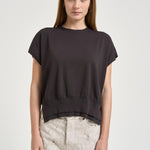 T-shirt donna in maglia marrone F6SA35 Y68 LIVIANA CONTI 