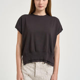 T-shirt donna in maglia marrone F6SA35 Y68 LIVIANA CONTI 