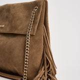 Borsa donna Venus Midi in suede tortora B02212 BISCOTTO ORCIANI 