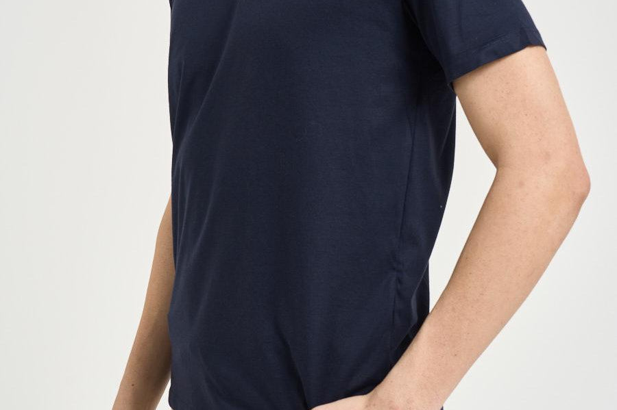 T-shirt uomo girocollo blu SH000760 BLU ACCADEMIE TESSILI 