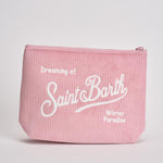 Pochette donna Aline Corduroy in velluto rosa ALINE COURD21 MC2 SAINT BARTH 
