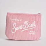 Pochette donna Aline Corduroy in velluto rosa ALINE COURD21 MC2 SAINT BARTH 