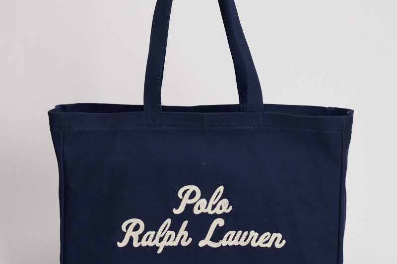 Borsa donna tote in tela blu notte 405945884 001 RALPH LAUREN 