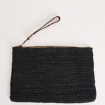 Pochette donna Ampy in rafia nera AMPY BLACK IBELIV 