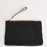 Pochette donna Ampy in rafia nera AMPY BLACK IBELIV 