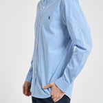 Camicia uomo a righe celeste 710929344 001 RALPH LAUREN 