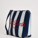Pochette donna Aline a righe blu ALINE 07588L MC2 SAINT BARTH 