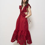 Abito donna lungo rosso 337217 RED FARM RIO GLOBAL 