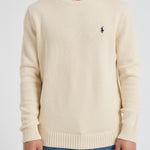 Maglia uomo in cotone panna 710810846 035 RALPH LAUREN 