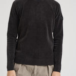 Maglia uomo girocollo in ciniglia grigio antracite W25132 11 RRD 
