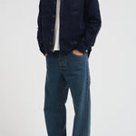 Overshirt uomo in velluto a coste blu 1000541 460 LES DEUX 