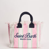 Borsa donna colette a righe rosa e bianca COLETTE 02598L MC2 SAINT BARTH 