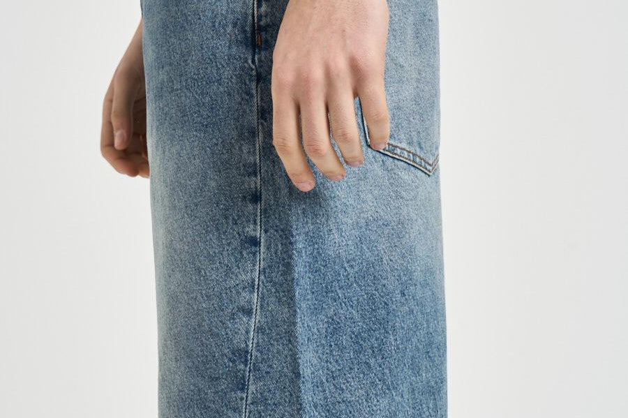 Bermuda uomo in denim medio 309 BLUE VINTAGE WOODBIRD 