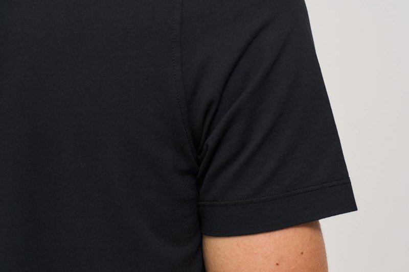 T-shirt uomo girocollo nera AU1330C 1002 ALPHA STUDIO 