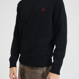 Maglia uomo in cotone nera 710810846 020 RALPH LAUREN 