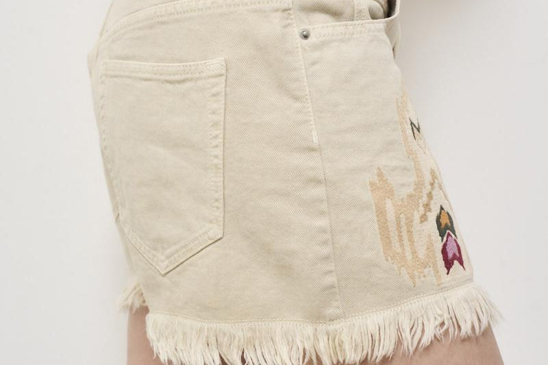 Bermuda donna Lesia in denim ecru SH0001FE C1H02E23EC MARANT ETOILE 