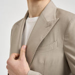 Abito uomo doppiopetto beige GHERIPO 30010843 BRIGLIA 