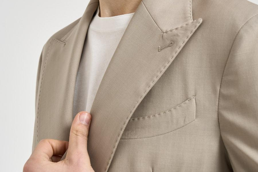 Abito uomo doppiopetto beige GHERIPO 30010843 BRIGLIA 