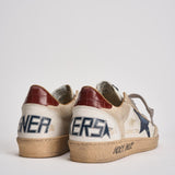 Sneakers uomo Ball star beige e blu GMF01034 F00812712387 GOLDEN GOOSE 