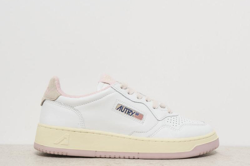 Sneakers donna Medalist bianca e rosa AULW VS07 AUTRY 