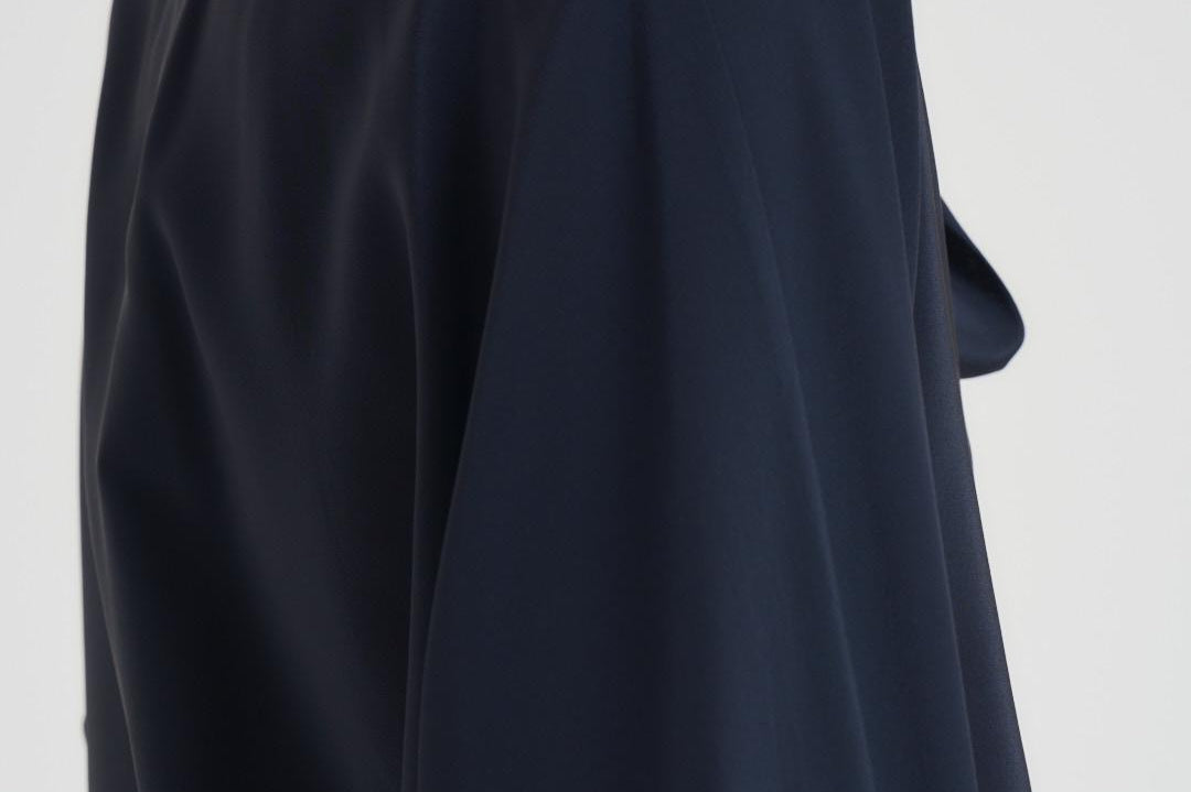 Blusa donna con fusciacca blu notte CACO 045 MAX MARA STUDIO 