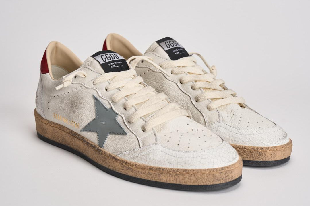 Sneakers uomo ball star bianca GMF00117 F00677712155 GOLDEN GOOSE 
